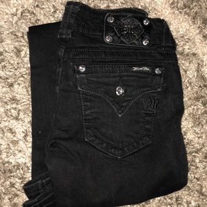 Miss Me Black Flare Jeans Size 26
